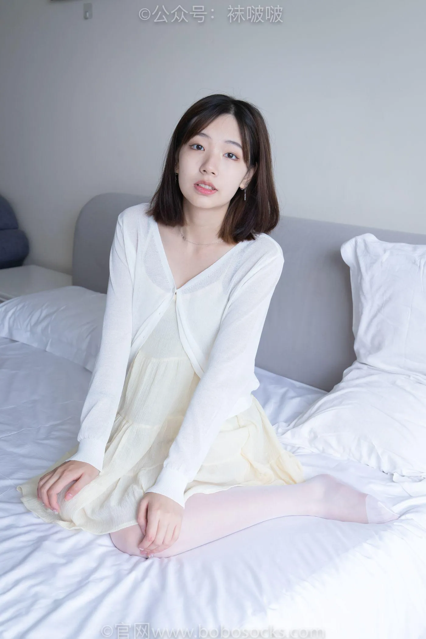 [BoBoSocks袜啵啵]NO.005 小甜豆-帆布鞋、薄白丝 [133P]插图